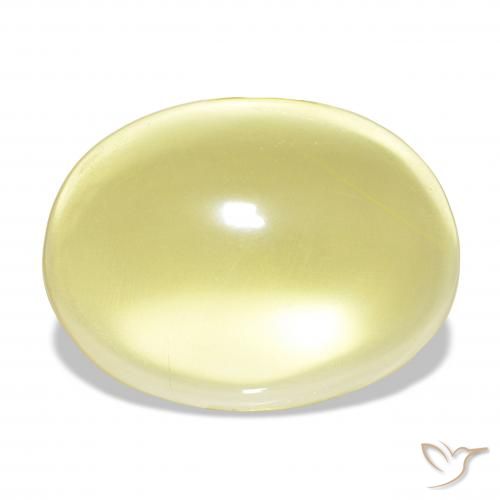 24.84ct Amarillo claro Cuarzo, Ovalada, Transparente