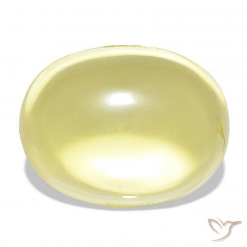 63.83ct Amarillo claro Cuarzo, Ovalada, Transparente