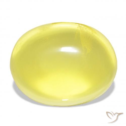 46.40ct Amarillo piña Cuarzo, Ovalada, Transparente