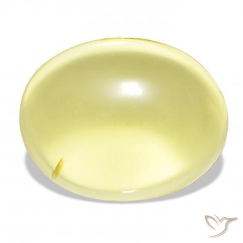 43.30ct Amarillo claro Cuarzo, Ovalada, Transparente