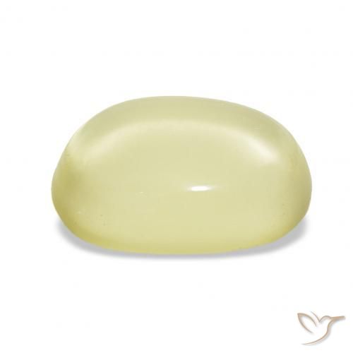 Cuarzo Amarillo claro natural de 10.06 ct, Ovalada, Transparente
