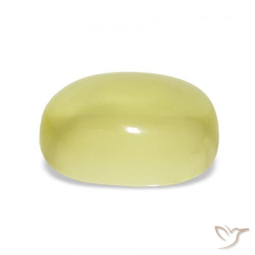 Cuarzo Amarillo claro natural de 9.42 ct, Ovalada, Transparente