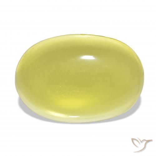 58.77ct Amarillo claro Cuarzo, Ovalada, Transparente