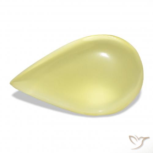 36.18ct Amarillo claro Cuarzo, En forma de pera, Transparente