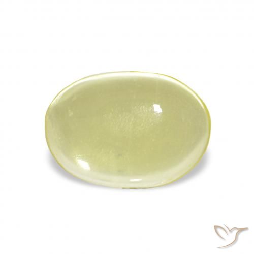 2.86ct Amarillo claro Cuarzo, Ovalada, Transparente