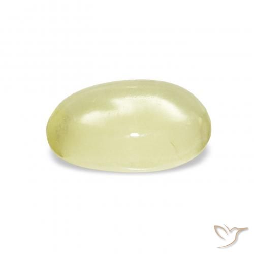 Cuarzo Amarillo claro natural de 2.86 ct, Ovalada, Transparente