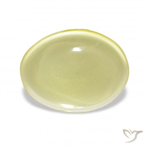 6.50ct Amarillo claro Cuarzo, Ovalada, Transparente