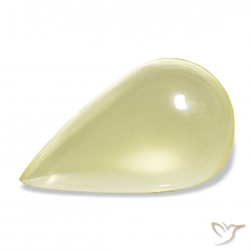 15.47ct Amarillo medio Cuarzo, En forma de pera, Transparente