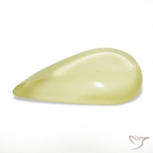Cuarzo Amarillo medio natural de 15.47 ct, En forma de pera, Transparente