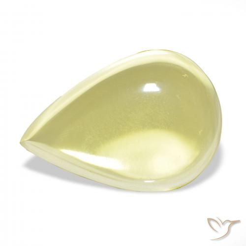 52.29ct Amarillo claro Cuarzo, En forma de pera, Transparente