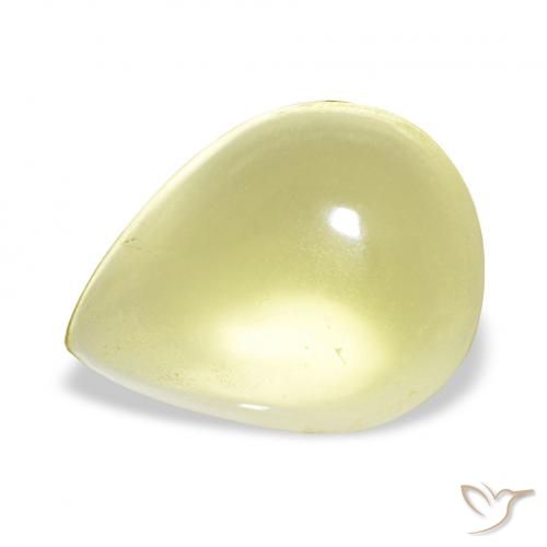 14.16ct Amarillo maíz claro Cuarzo, En forma de pera, Transparente