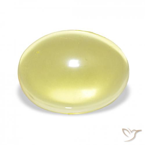 20.83ct Amarillo claro Cuarzo, Ovalada, Transparente