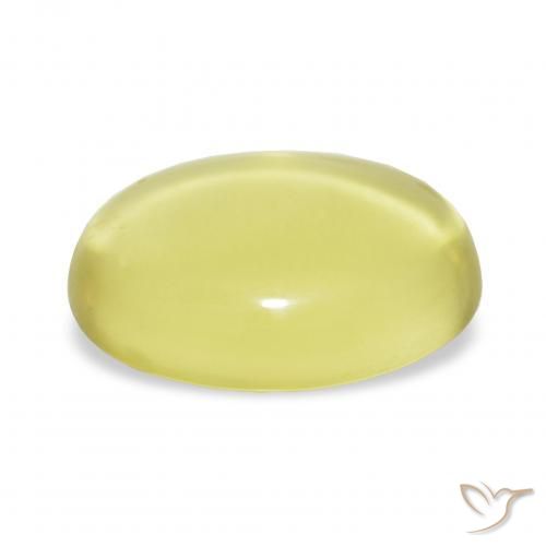 Cuarzo Amarillo claro natural de 20.83 ct, Ovalada, Transparente