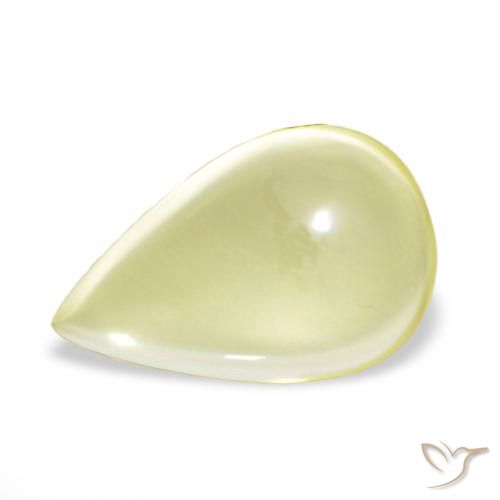 11.15ct Amarillo claro Cuarzo, En forma de pera, Transparente