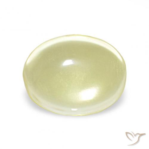 4.10ct Amarillo claro Cuarzo, Ovalada, Transparente