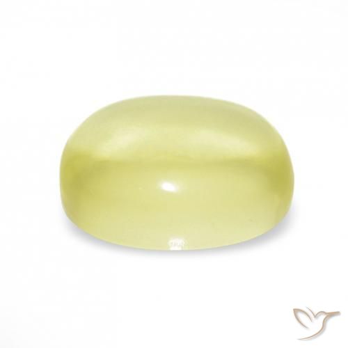 Cuarzo Amarillo claro natural de 9.43 ct, Ovalada, Transparente
