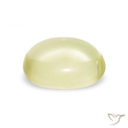 Cuarzo Amarillo claro natural de 3.54 ct, Ovalada, Transparente