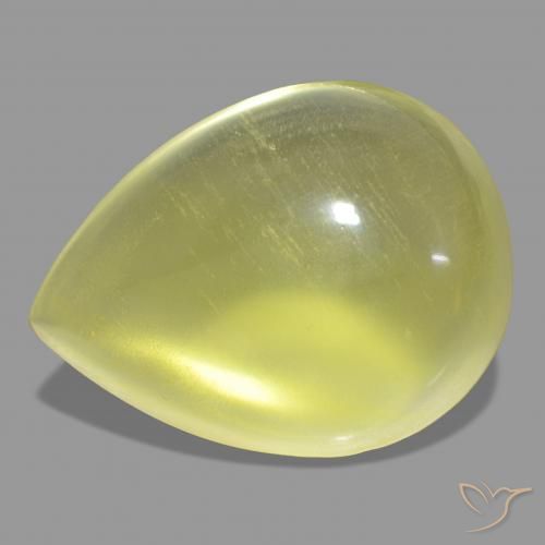 31.50ct Amarillo claro Cuarzo, En forma de pera, Transparente