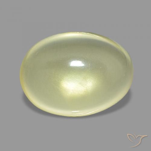 Cuarzo Amarillo claro natural de 6.52 ct, Ovalada, Transparente