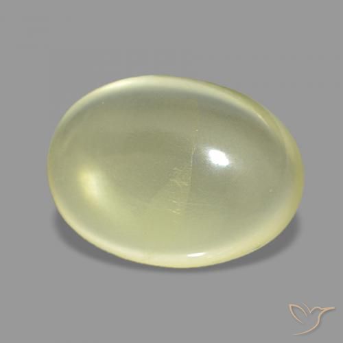 Cuarzo Amarillo claro natural de 6.52 ct, Ovalada, Transparente