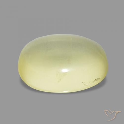 Cuarzo Amarillo claro natural de 6.52 ct, Ovalada, Transparente