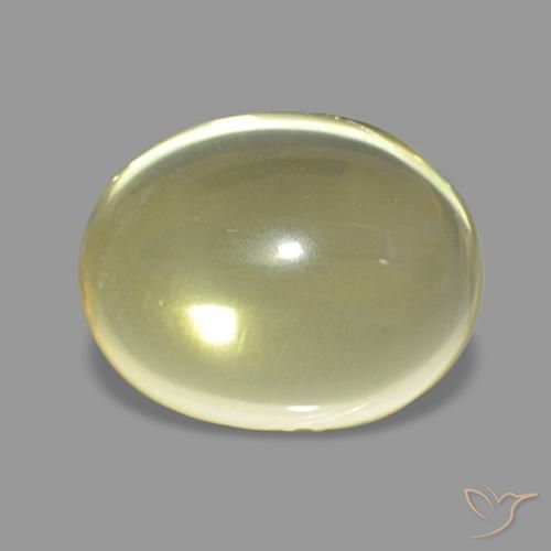 Cuarzo Amarillo piña claro natural de 4.65 ct, Ovalada, Transparente