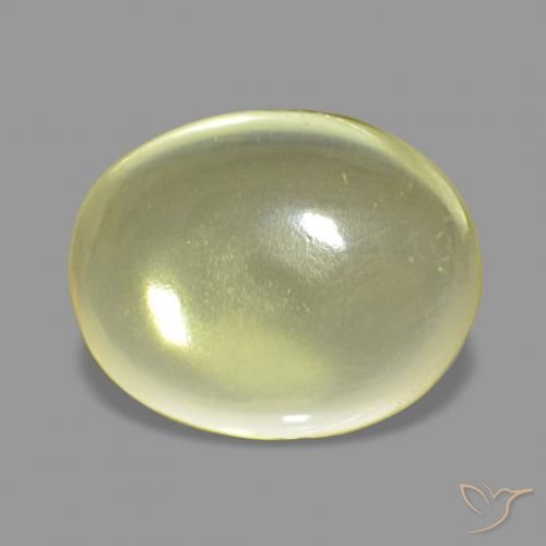 Cuarzo Amarillo piña claro natural de 4.91 ct, Ovalada, Transparente
