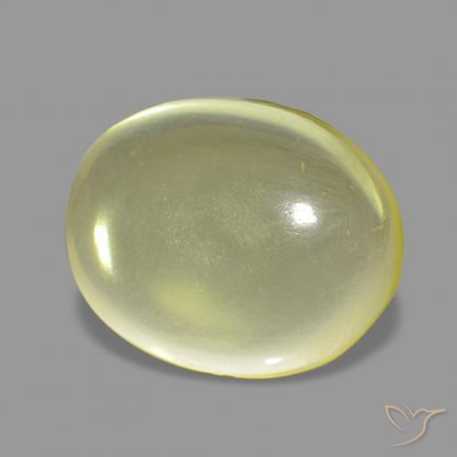 Cuarzo Amarillo piña claro natural de 4.91 ct, Ovalada, Transparente