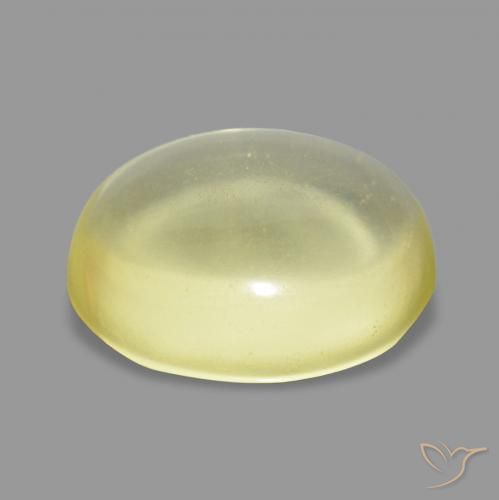Cuarzo Amarillo piña claro natural de 4.91 ct, Ovalada, Transparente