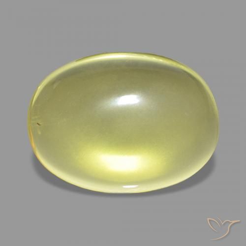 Cuarzo Amarillo claro natural de 12.70 ct, Ovalada, Transparente