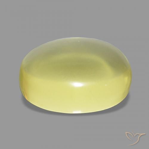 Cuarzo Amarillo claro natural de 12.70 ct, Ovalada, Transparente