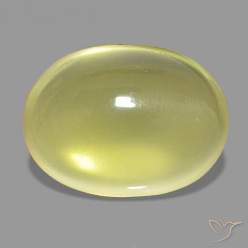 19.24ct Amarillo piña claro Cuarzo, Ovalada, Transparente