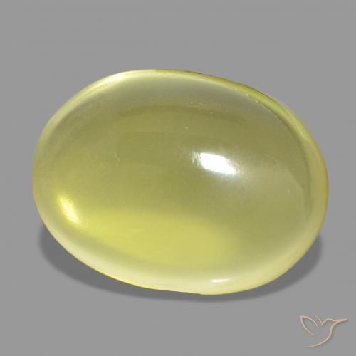 Cuarzo Amarillo piña claro natural de 19.24 ct, Ovalada, Transparente