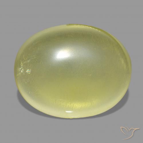 35.67ct Amarillo piña Cuarzo Piedras Preciosas, Ovalada, Transparente