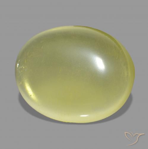 Cuarzo Amarillo piña natural de 35.67 ct, Ovalada, Transparente