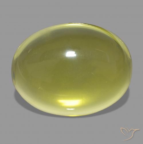 50.35ct Amarillo medio Cuarzo, Ovalada, Transparente