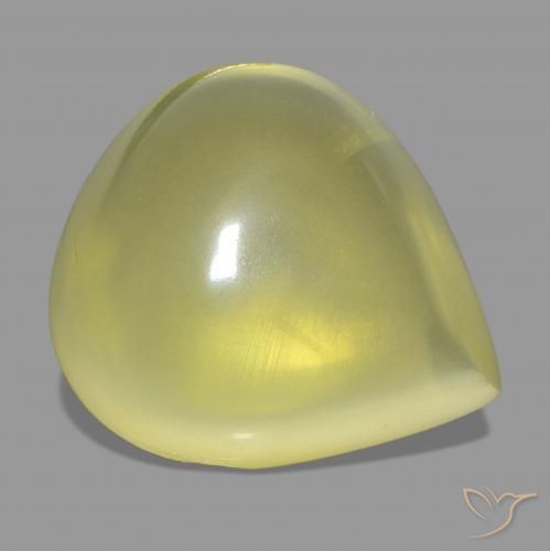 Cuarzo Amarillo piña natural de 51.34 ct, En forma de pera, Transparente
