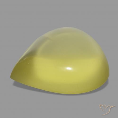Cuarzo Amarillo piña natural de 51.34 ct, En forma de pera, Transparente