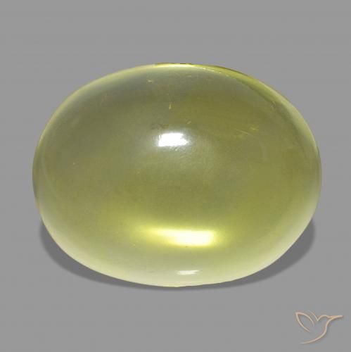 33.80ct Amarillo piña Cuarzo Piedras Preciosas, Ovalada, Transparente