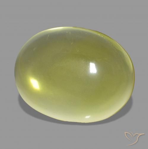Cuarzo Amarillo piña natural de 33.80 ct, Ovalada, Transparente