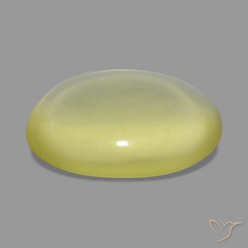 Cuarzo Amarillo claro natural de 8.98 ct, Ovalada, Transparente