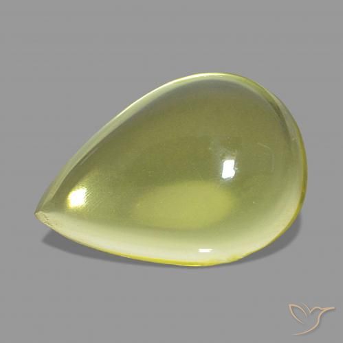5.60ct Amarillo claro Cuarzo Piedras Preciosas, En forma de pera, Transparente