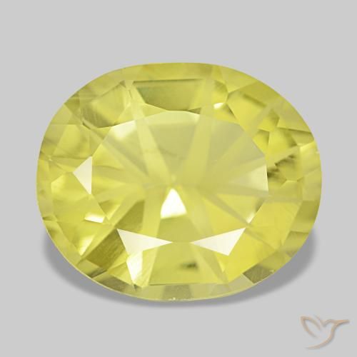 Cuarzo amarillo natural de 7,27 ct, corte óvalo, VVS-VS