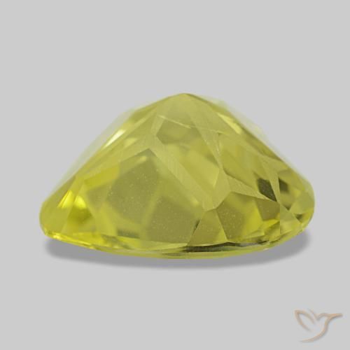 Cuarzo amarillo natural de 3,78 ct, forma de corazón, VS
