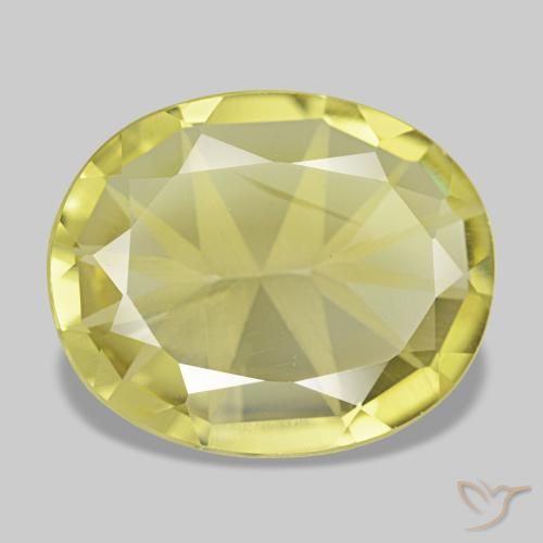 Cuarzo amarillo natural de 4,34 ct, corte óvalo, VVS