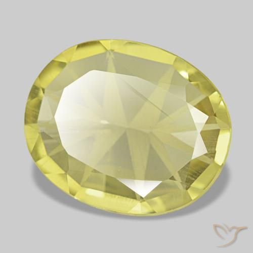Cuarzo amarillo natural de 4,34 ct, corte óvalo, VVS