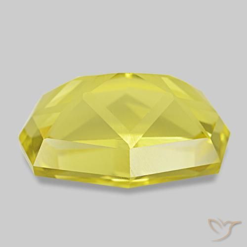 Cuarzo amarillo natural de 12,75 ct, forma elegante, VVS