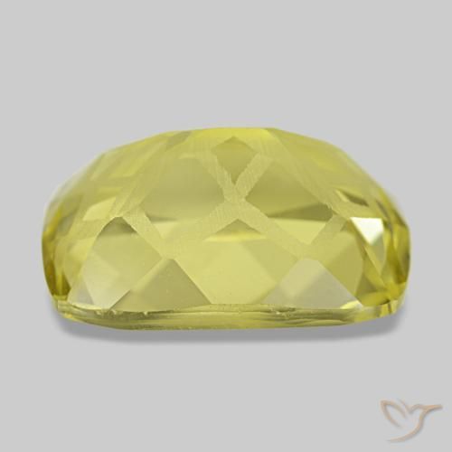 Cuarzo amarillo natural de 5,60 ct, corte cojín, VVS