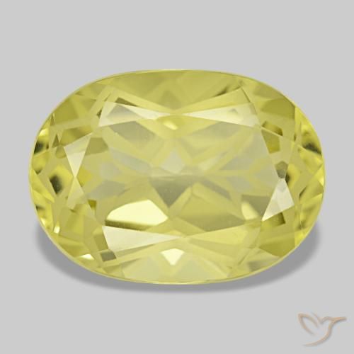 Cuarzo amarillo natural de 5,32 ct, corte cojín, VVS