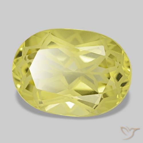Cuarzo amarillo natural de 5,32 ct, corte cojín, VVS